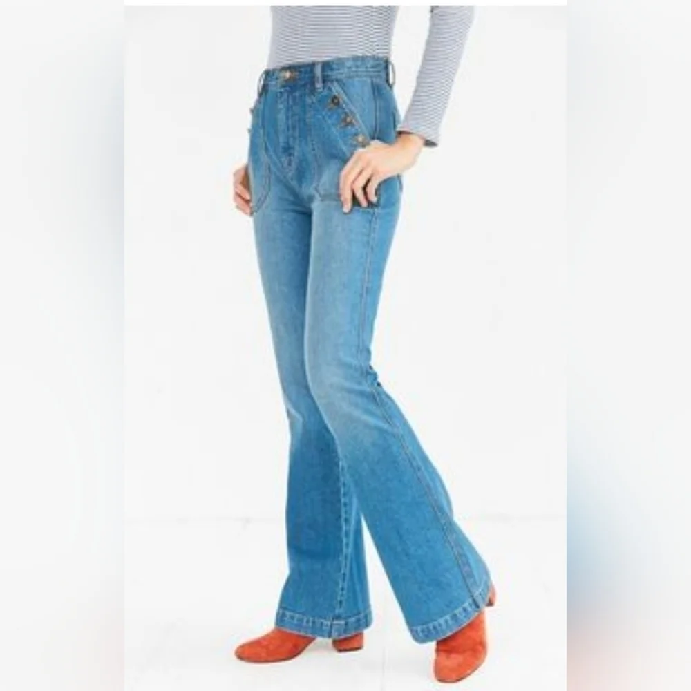 Urban Outfitters BDG flare leg sailor jeans - Picture 1 of 3